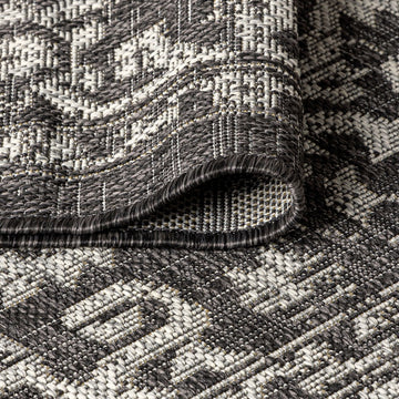 Malta Bohemian Medallion Textured Weave Indoor/outdoor Runner Rug